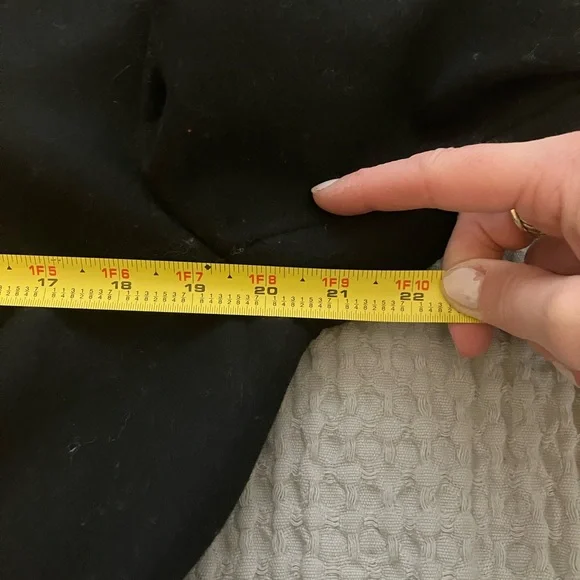 Tahari Black Wool Double-breasted Military Wool Coat Black 12   🎀 FIRM - Picture 12 of 14